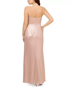 Adrianna Papell Women's Pleated Metallic Sleeveless Gown 8 Adrianna Papell Women's Pleated Metallic Sleeveless Gown -Sanctuary Shop 23684755 fpx