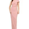 Adrianna Papell Women's Asymmetric One Shoulder Gown