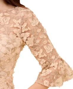 Adrianna Papell Women's Embroidered Elbow-Sleeve Cocktail Dress 8 Adrianna Papell Women's Embroidered Elbow-Sleeve Cocktail Dress -Sanctuary Shop 23685037 fpx