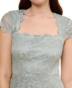 Adrianna Papell Women's Metallic Lace Square-Neck Gown 6 Adrianna Papell Women's Metallic Lace Square-Neck Gown -Sanctuary Shop 23685095 fpx