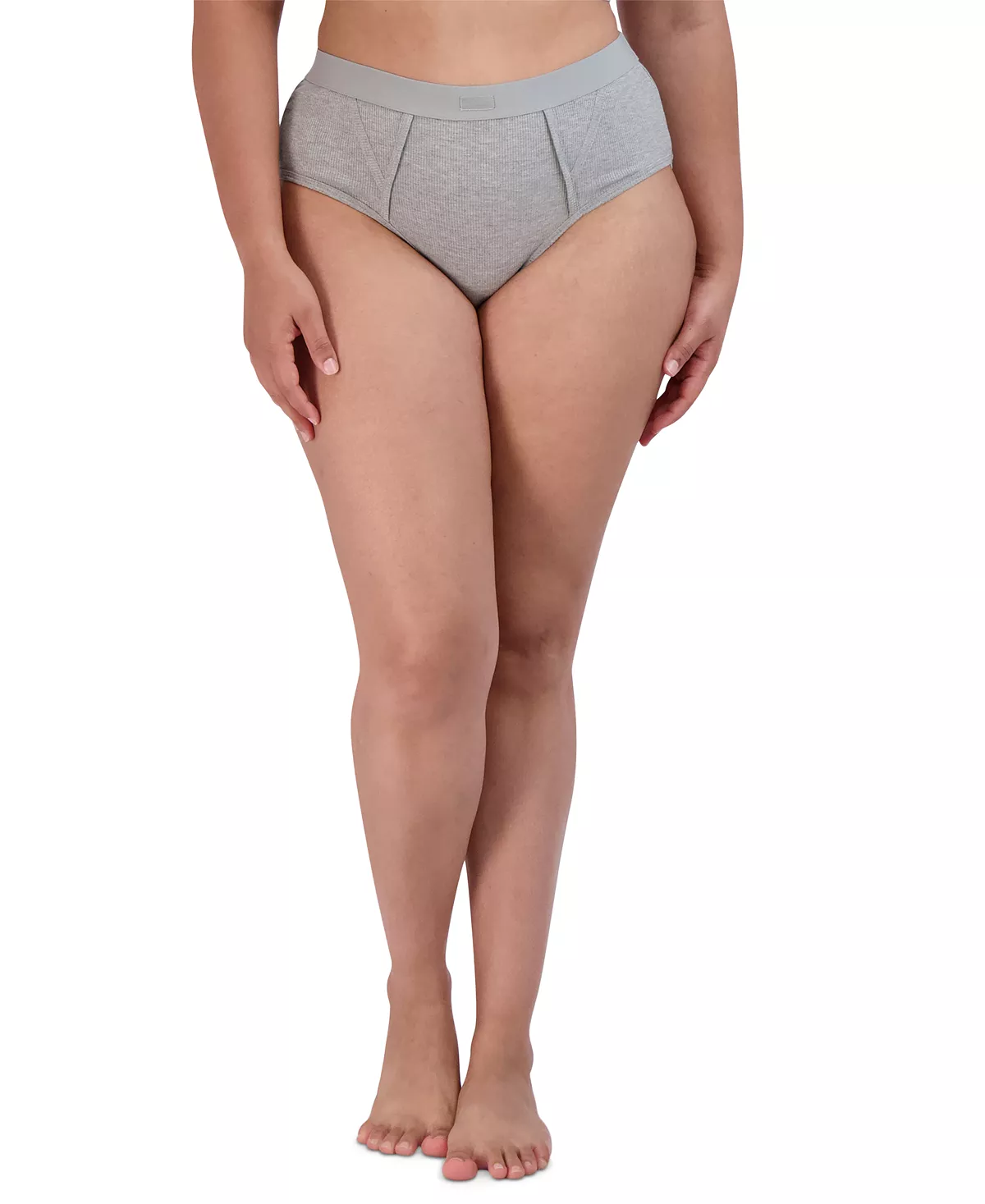 Steve Madden Women's Ribbed High-Waisted Brief Underwear SM02175 3 Steve Madden Women's Ribbed High-Waisted Brief Underwear SM02175 - Image 3