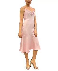 Sam Edelman Women's Cowlneck Sleeveless Satin Midi Dress -Sanctuary Shop 23706181 fpx