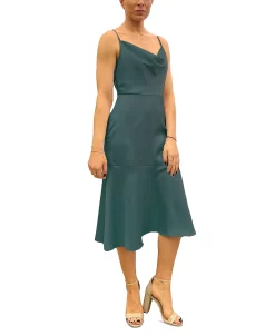 Sam Edelman Women's Cowlneck Sleeveless Satin Midi Dress -Sanctuary Shop 23706186 fpx