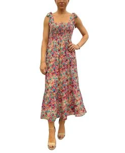 Sam Edelman Ocked Tiered Printed A-Line Dress