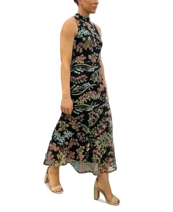 Sam Edelman Women's High-Neck Embroidered Maxi Dress 6 Sam Edelman Women's High-Neck Embroidered Maxi Dress -Sanctuary Shop 23706477 fpx