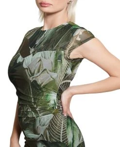 Guess Women's Eco Aida Mesh Short Sleeve Dress -Sanctuary Shop 23806510 fpx