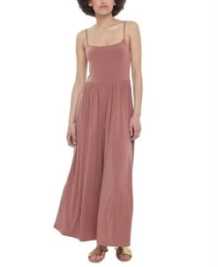 Black Tape Women's Strappy Knit Wide-Leg Jumpsuit