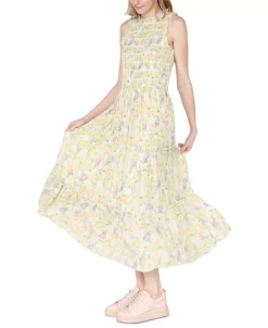 Black Tape Women's Ruffled Tiered Floral Maxi Dress -Sanctuary Shop 23811975 fpx