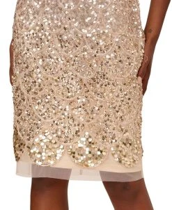 Adrianna Papell Women's Embellished Off-The-Shoulder Dress -Sanctuary Shop 23821351 fpx