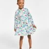 Charter Club Little Girl's Long-Sleeve Floral Shirtdress, Created For Macy's