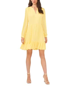 Vince Camuto Women's Long Sleeve With V-Neck Dress -Sanctuary Shop 23996249 fpx